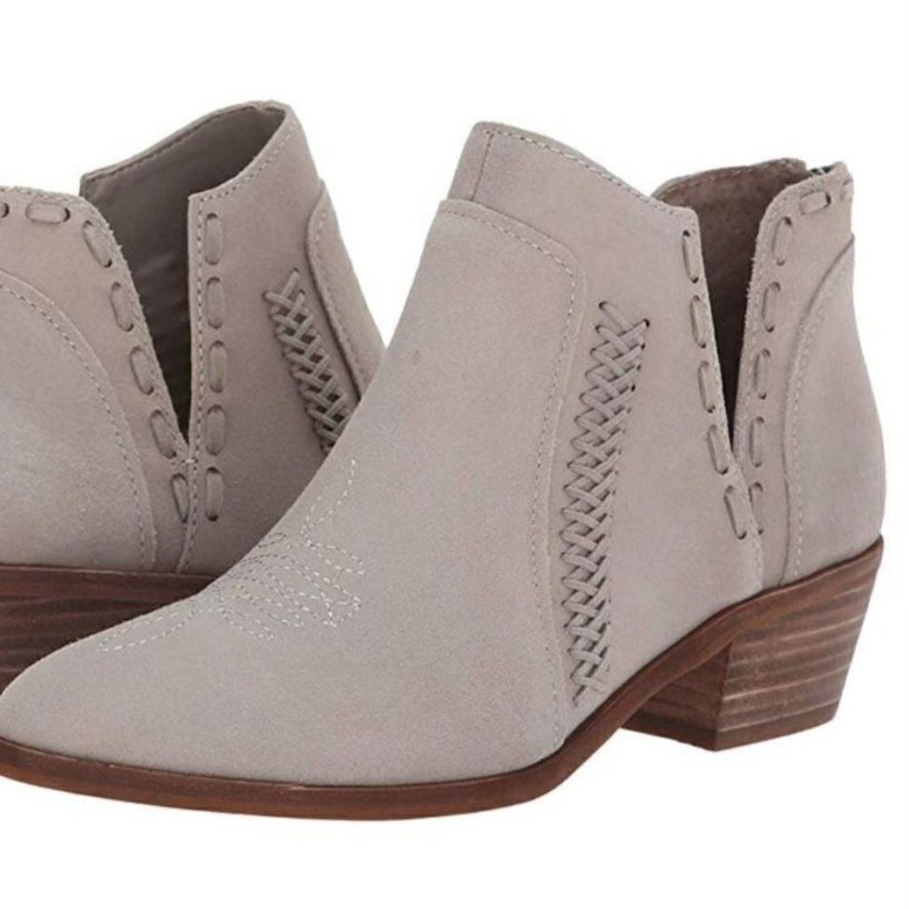 Vince Camuto Presita Bootie Cement Leather Size 11M